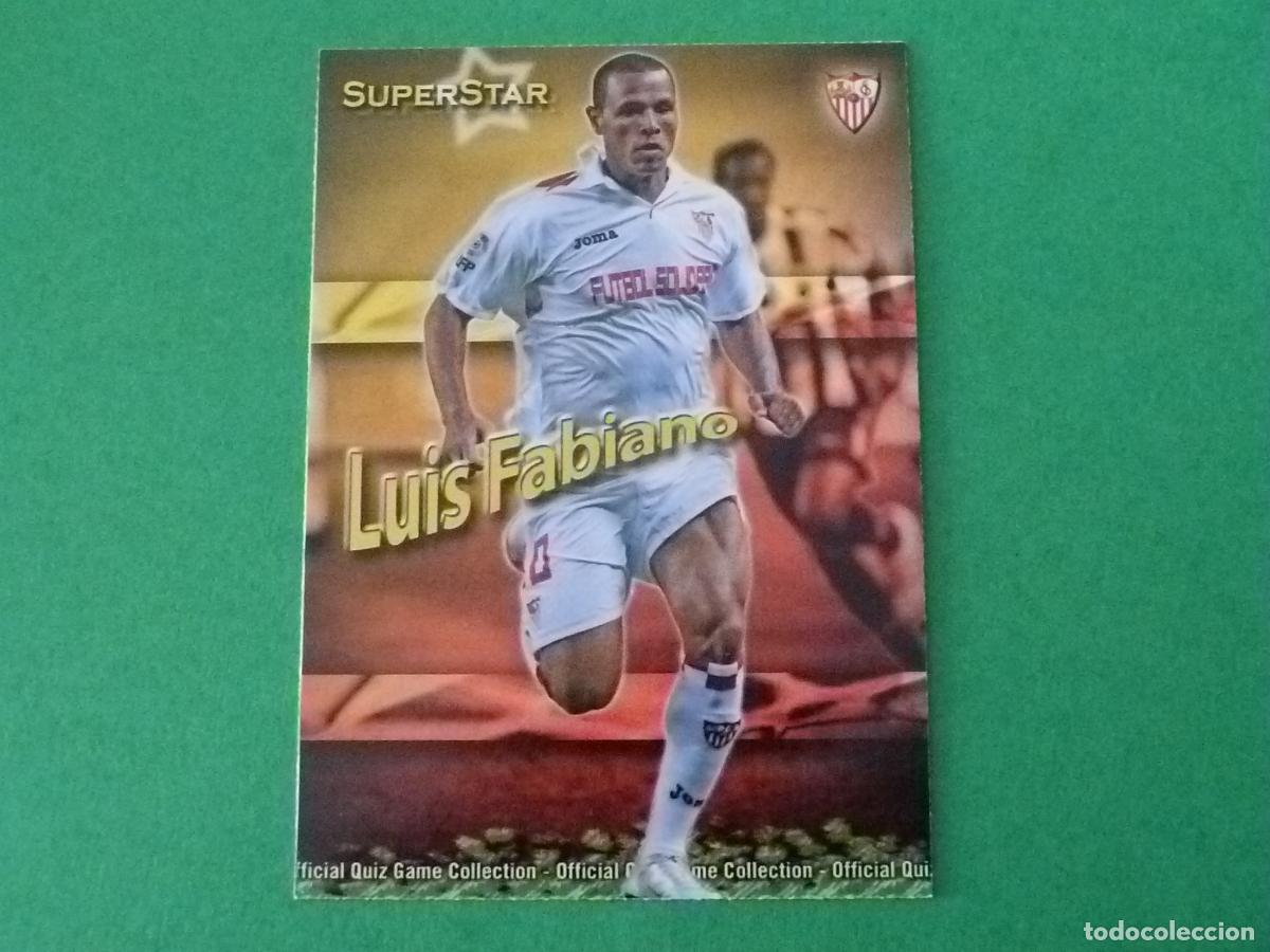 Cromos de f&uacute;tbol: TRADING CARD FUTBOL LUIS FABIANO SEVILLA F.C. MATE N&ordm; 80 FICHAS LIGA MUNDICROMO 2009-2010/09-10