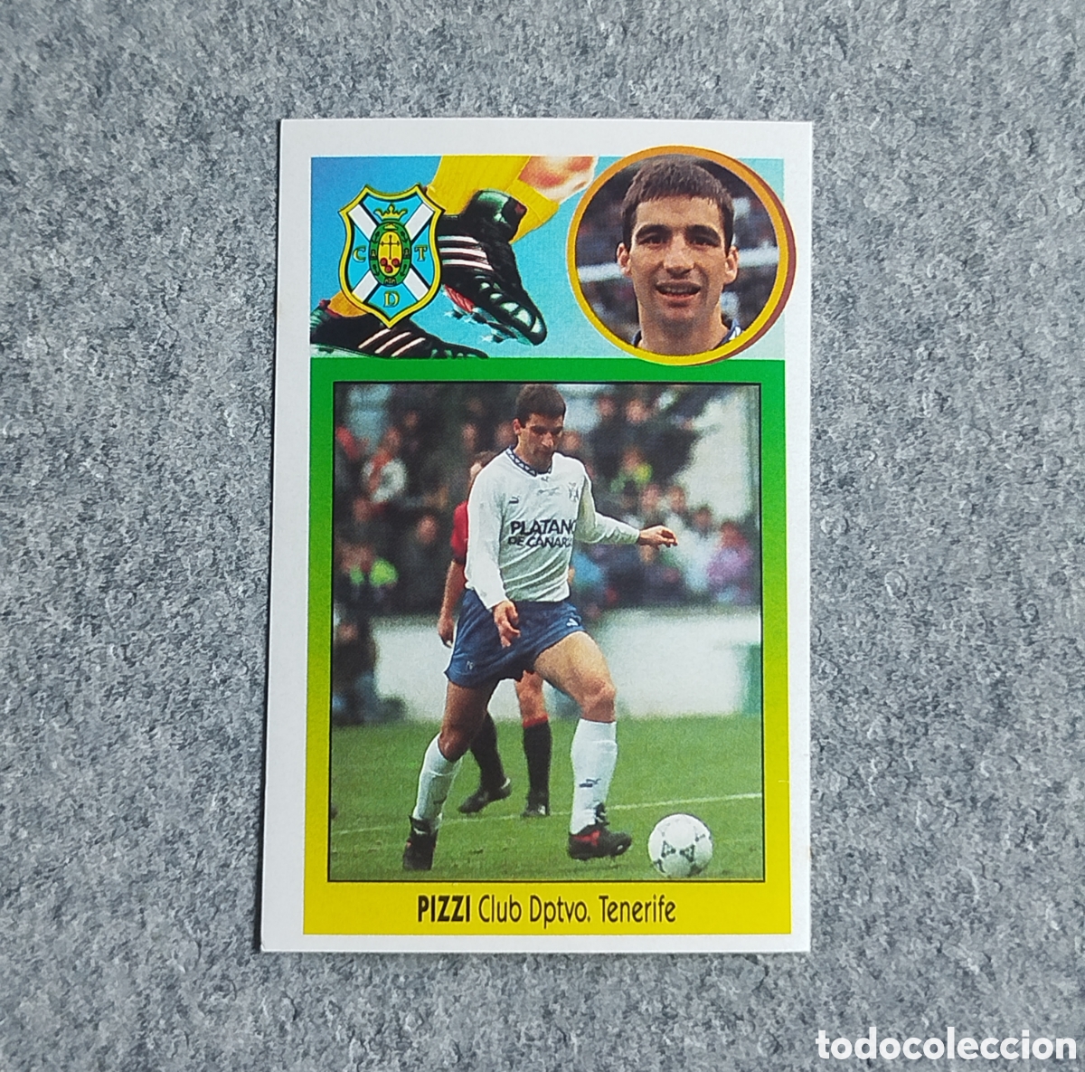 Cromos de f&uacute;tbol: ADHESIVO BAJA PIZZI TENERIFE LIGA 93 94 1993 1994 ESTE SIN PEGAR NUNCA PEGADO CROMO