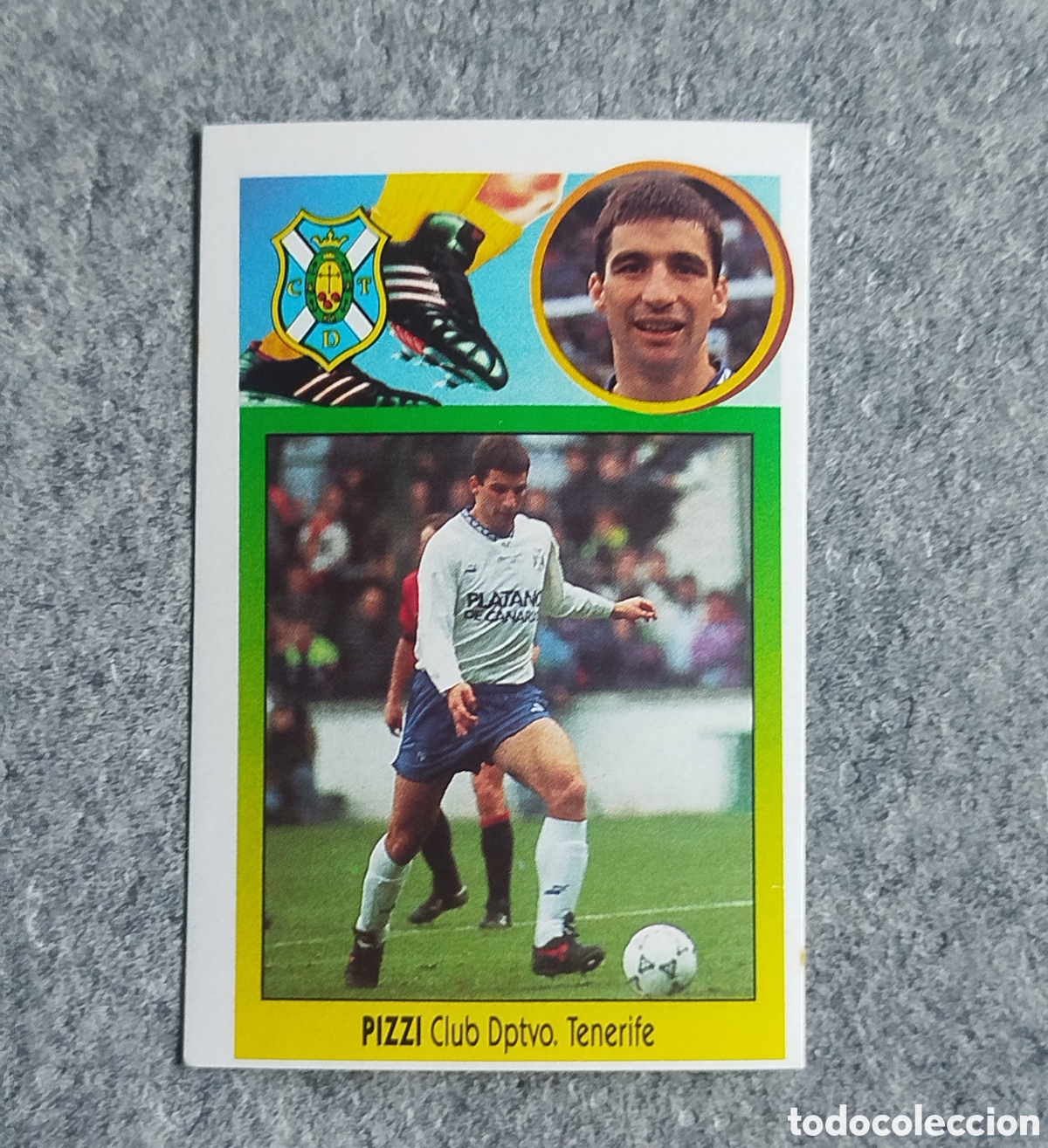 Cromos de f&uacute;tbol: ADHESIVO BAJA PIZZI TENERIFE LIGA 93 94 1993 1994 ESTE SIN PEGAR NUNCA PEGADO CROMO
