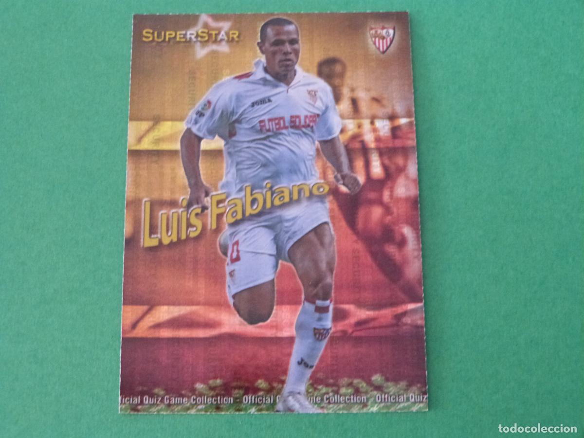 Cromos de f&uacute;tbol: TRADING CARD FUTBOL LUIS FABIANO SEVILLA BRILLO SECURITY N 80 FICHAS LIGA MUNDICROMO 2009-2010/09-10