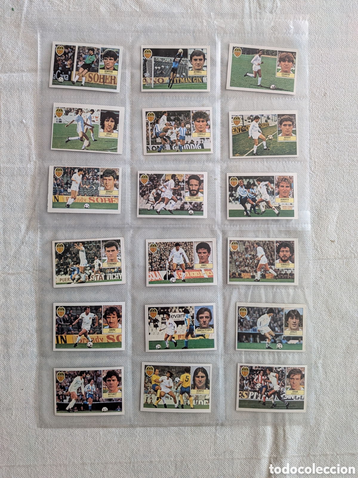 Football Stickers: LOTE DE 18 CROMOS DIFERENTES LIGA 84 85 ESTE. VALENCIA. EXCELENTE ESTADO