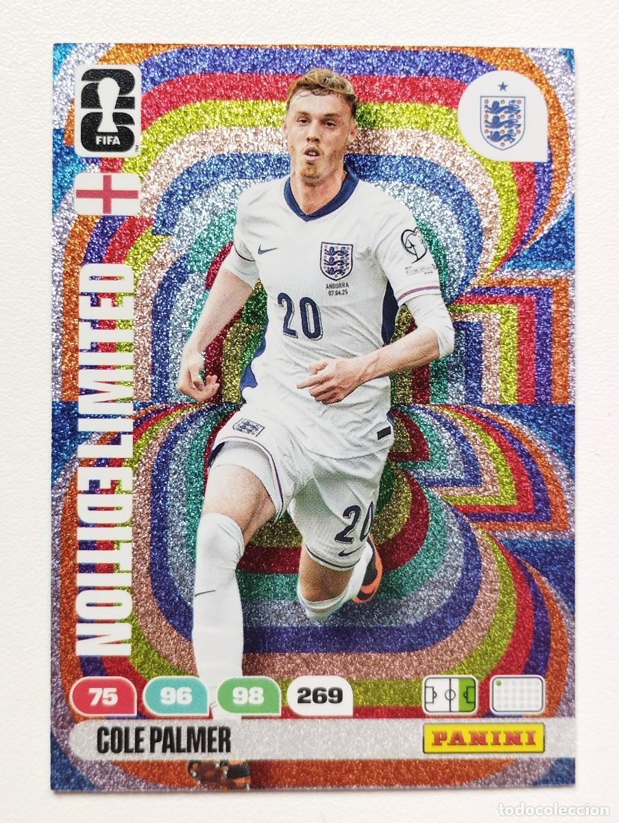 Football Stickers: CROMO CARD ADRENALYN MUNDIAL WORLD CUP 2026 LIMITED EDITION COLE PALMER INGLATERRA