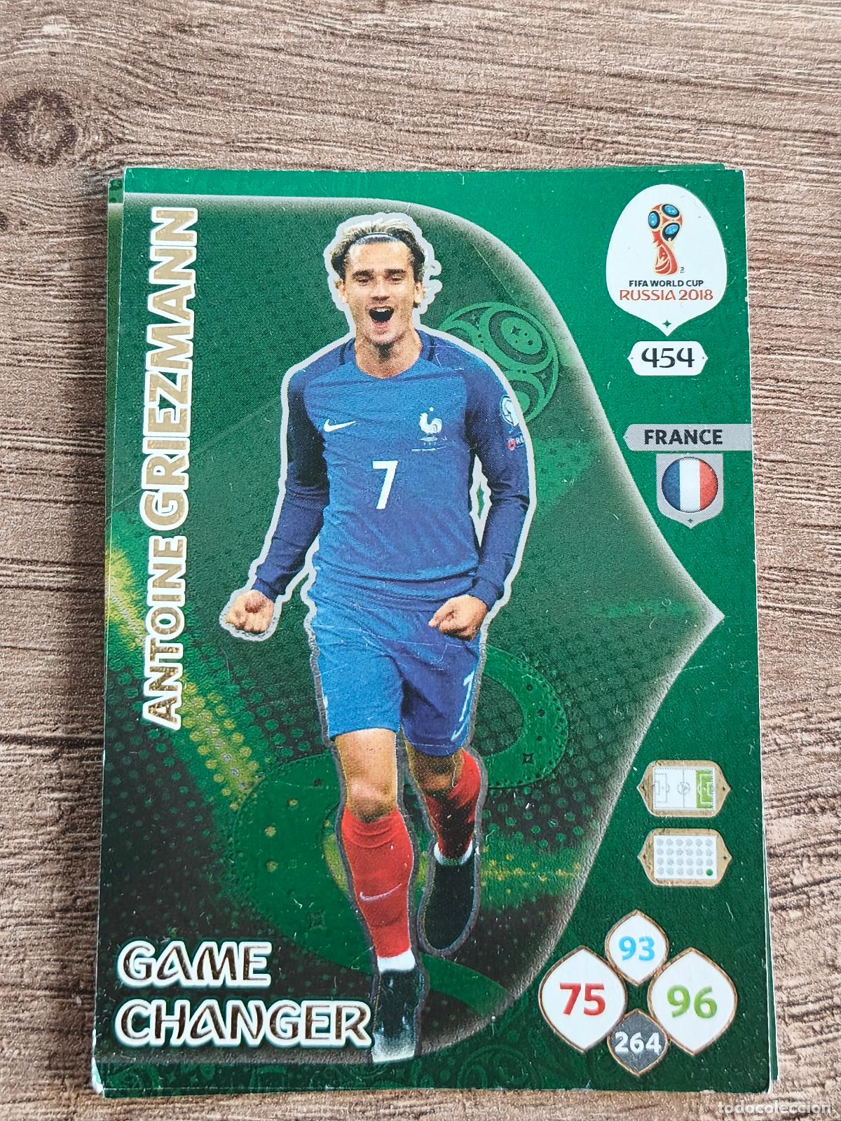 Cromos de f&uacute;tbol: griezmann, rusia 2018 fifa world cup game changer