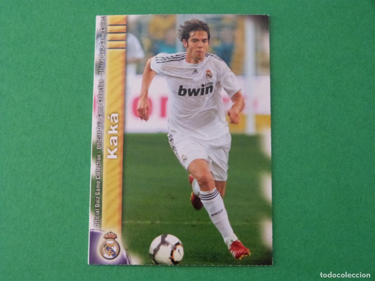 Cromos de f&uacute;tbol: TRADING CARD FUTBOL KAKA REAL MADRID C.F. CORREGIDO N&ordm; 40 FICHAS LIGA MUNDICROMO 2009-2010/09-10