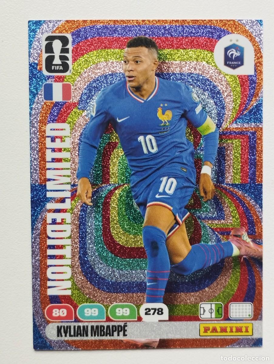 Football Stickers: CROMO CARD ADRENALYN MUNDIAL WORLD CUP 2026 LIMITED EDITION KYLIAN MBAPPE FRANCIA