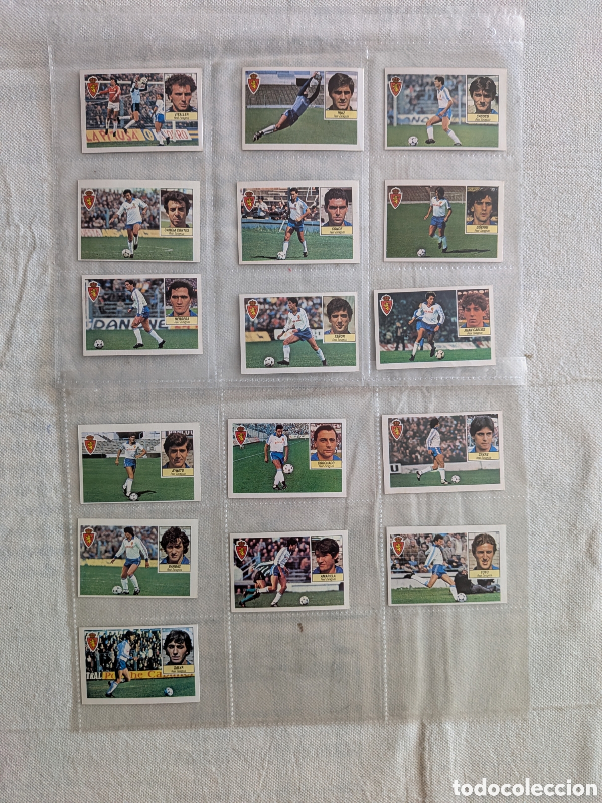 Football Stickers: LOTE DE 16 CROMOS DIFERENTES LIGA 84 85 ESTE. ZARAGOZA. EXCELENTE ESTADO