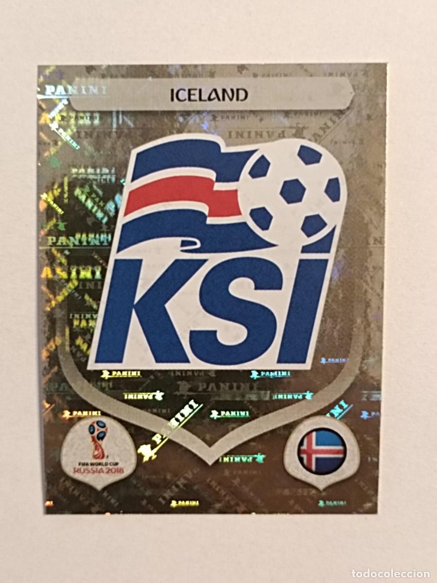 Cromos de f&uacute;tbol: #280 ESCUDO (ISLANDIA) MUNDIA RUSIA 2018 PANINI VERSION ROSA