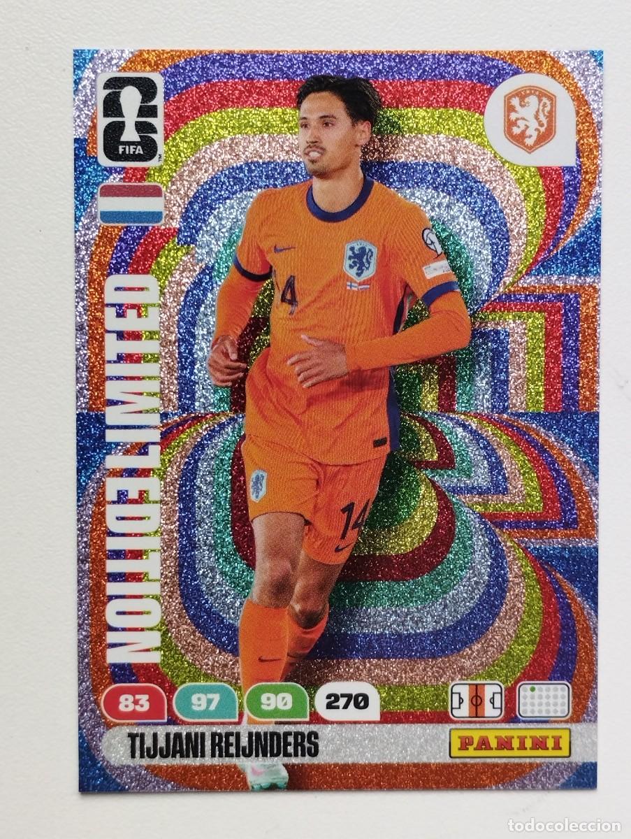 Fu&szlig;ball-Sticker: CROMO CARD ADRENALYN MUNDIAL WORLD CUP 2026 LIMITED EDITION TIJJANI REIJNDERS HOLANDA PAISES BAJOS