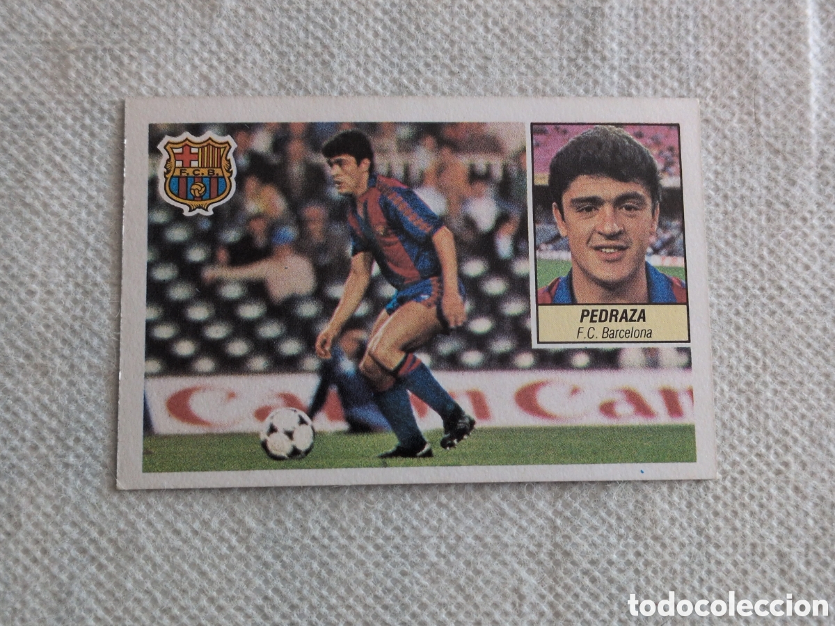 Fu&szlig;ball-Sticker: PEDRAZA ( F.C. BARCELONA ) - ESTE LIGA 84/85 - Fichaje 26, perfecto estado