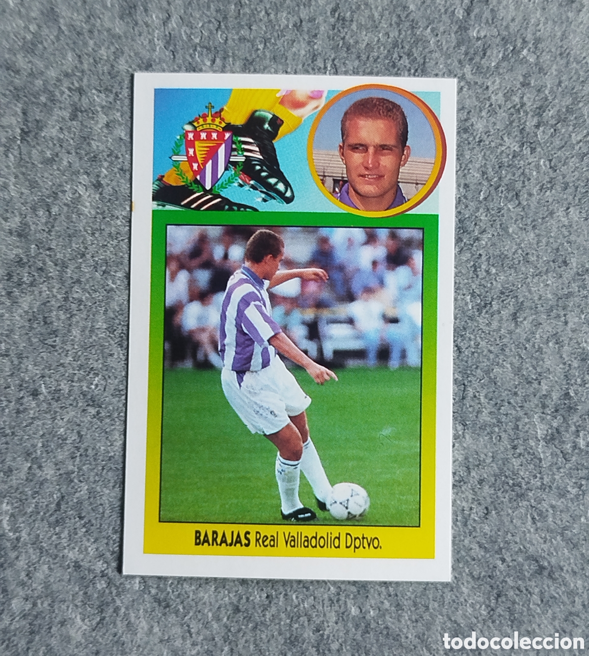 Cromos de f&uacute;tbol: ADHESIVO COLOCA BARAJAS BARAJA VALLADOLID LIGA 93 94 1993 1994 ESTE SIN PEGAR NUNCA PEGADO CROMO