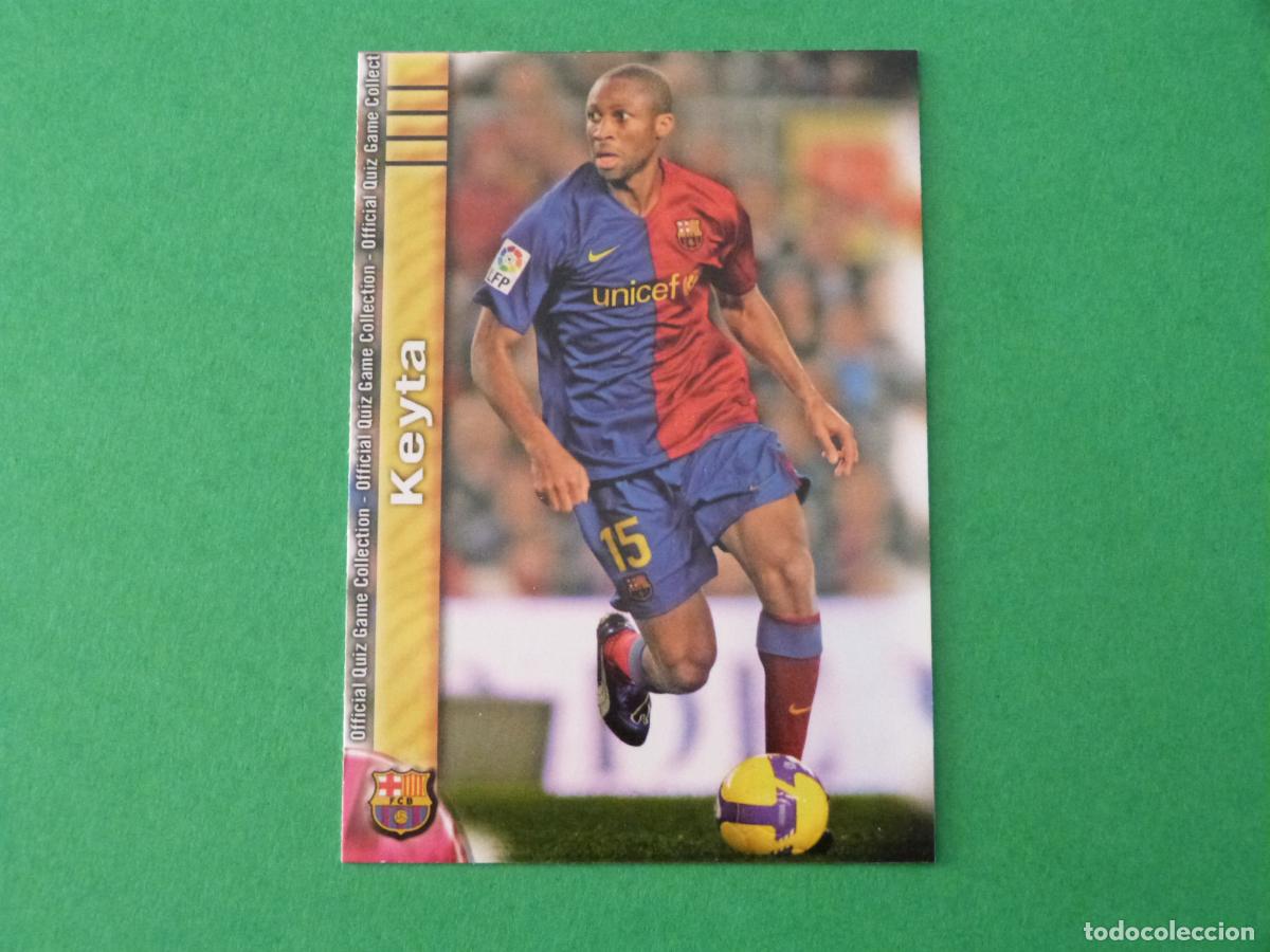 Cromos de f&uacute;tbol: TRADING CARD FUTBOL KEITA F.C. BARCELONA ERROR N&ordm; 14 FICHAS LIGA MUNDICROMO 2009-2010/09-10
