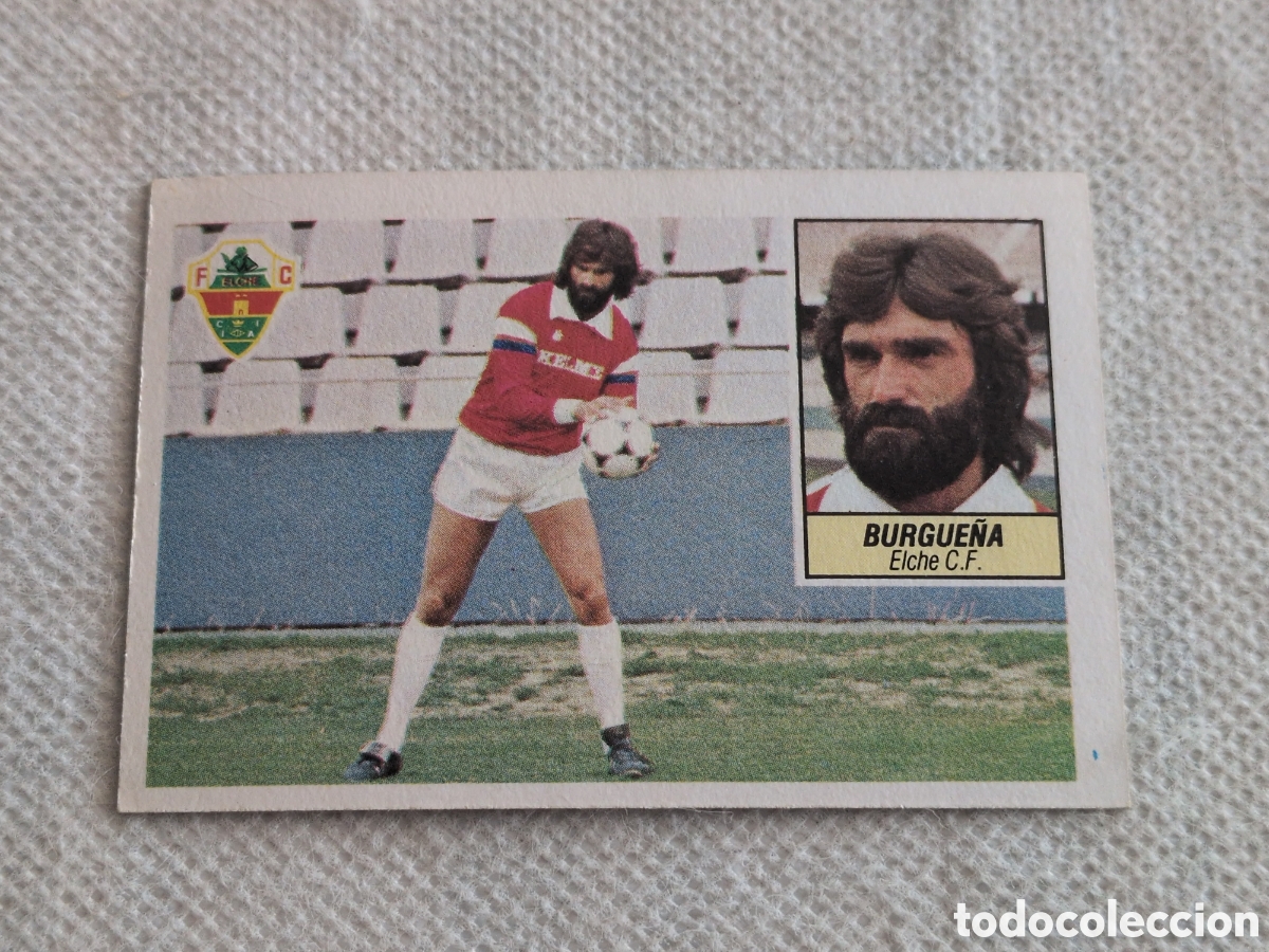 Fu&szlig;ball-Sticker: BURGUE&Ntilde;A ELCHE C.F. VERSION II FICHAJE 14 NUEVO DE SOBRE ESTE 1984 1985 CROMO FUTBOL LIGA 84 85