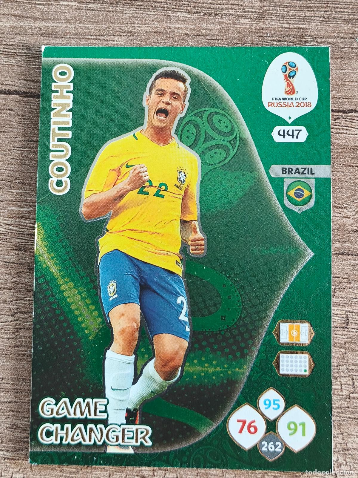 Fu&szlig;ball-Sticker: coutinho, rusia 2018 fifa world cup game changer