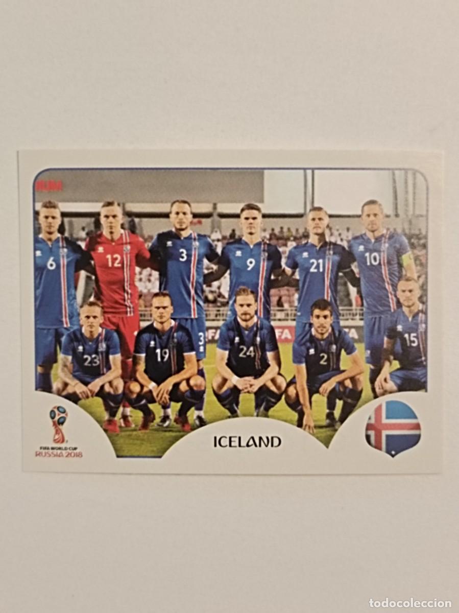 Cromos de f&uacute;tbol: #281 ALINEACION (ISLANDIA) MUNDIA RUSIA 2018 PANINI VERSION ROSA