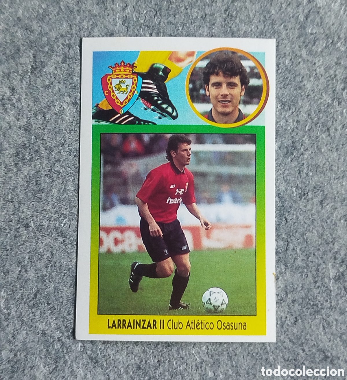 Cromos de f&uacute;tbol: ADHESIVO BAJA LARRAINZAR II OSASUNA LIGA 93 94 1993 1994 ESTE SIN PEGAR NUNCA PEGADO CROMO