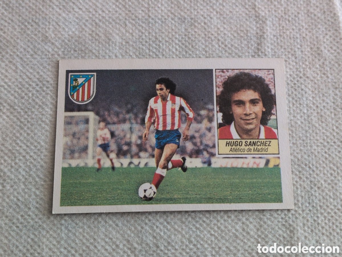 Fu&szlig;ball-Sticker: HUGO SANCHEZ ATLETICO MADRID LIGA ESTE 1984/85 84 85 NUNCA PEGADO SIN PEGAR
