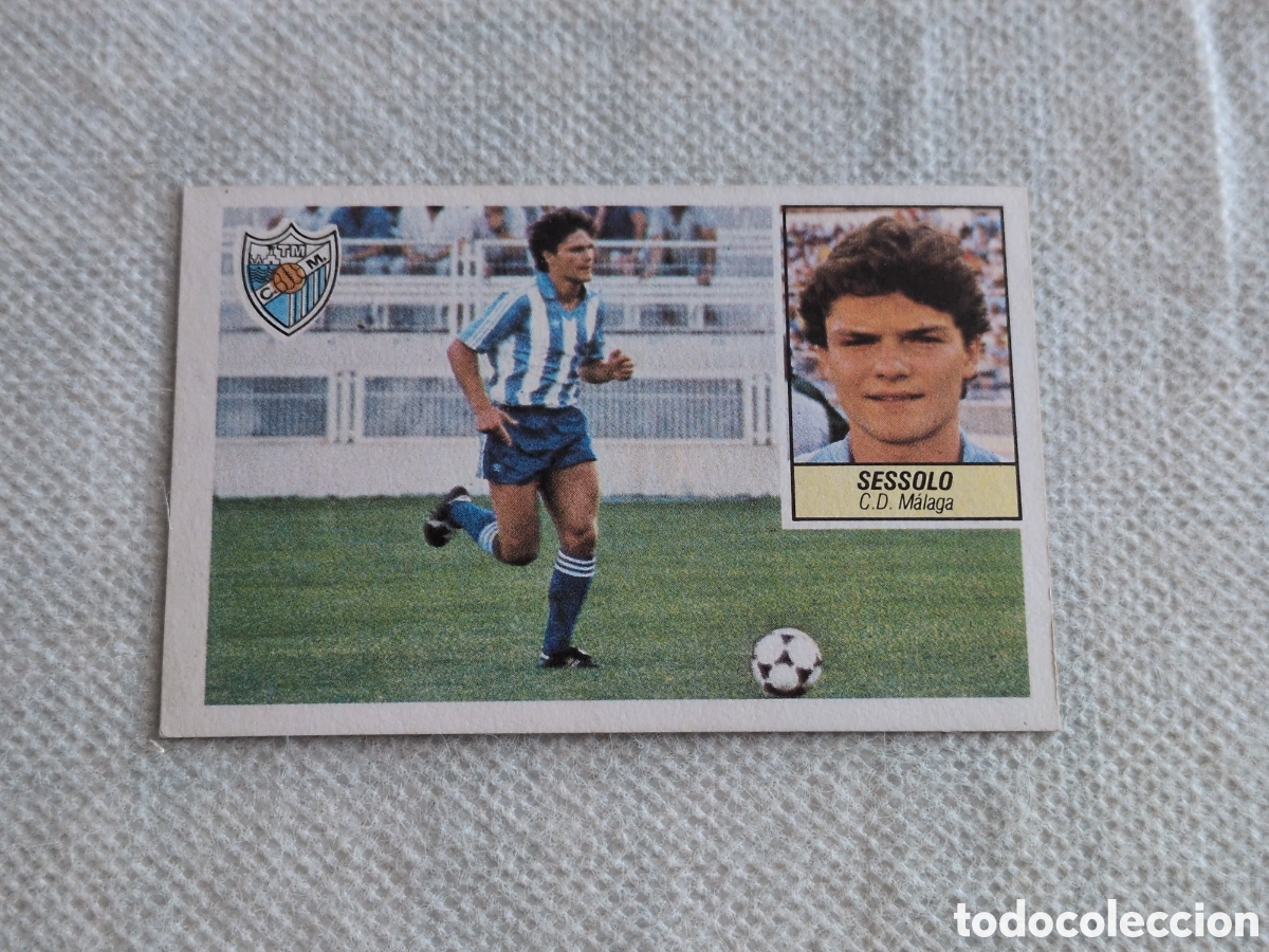 Fu&szlig;ball-Sticker: SESSOLO ( C.D. MALAGA ) - ESTE LIGA 84/85 - Fichaje 24 nuevo, perfecto