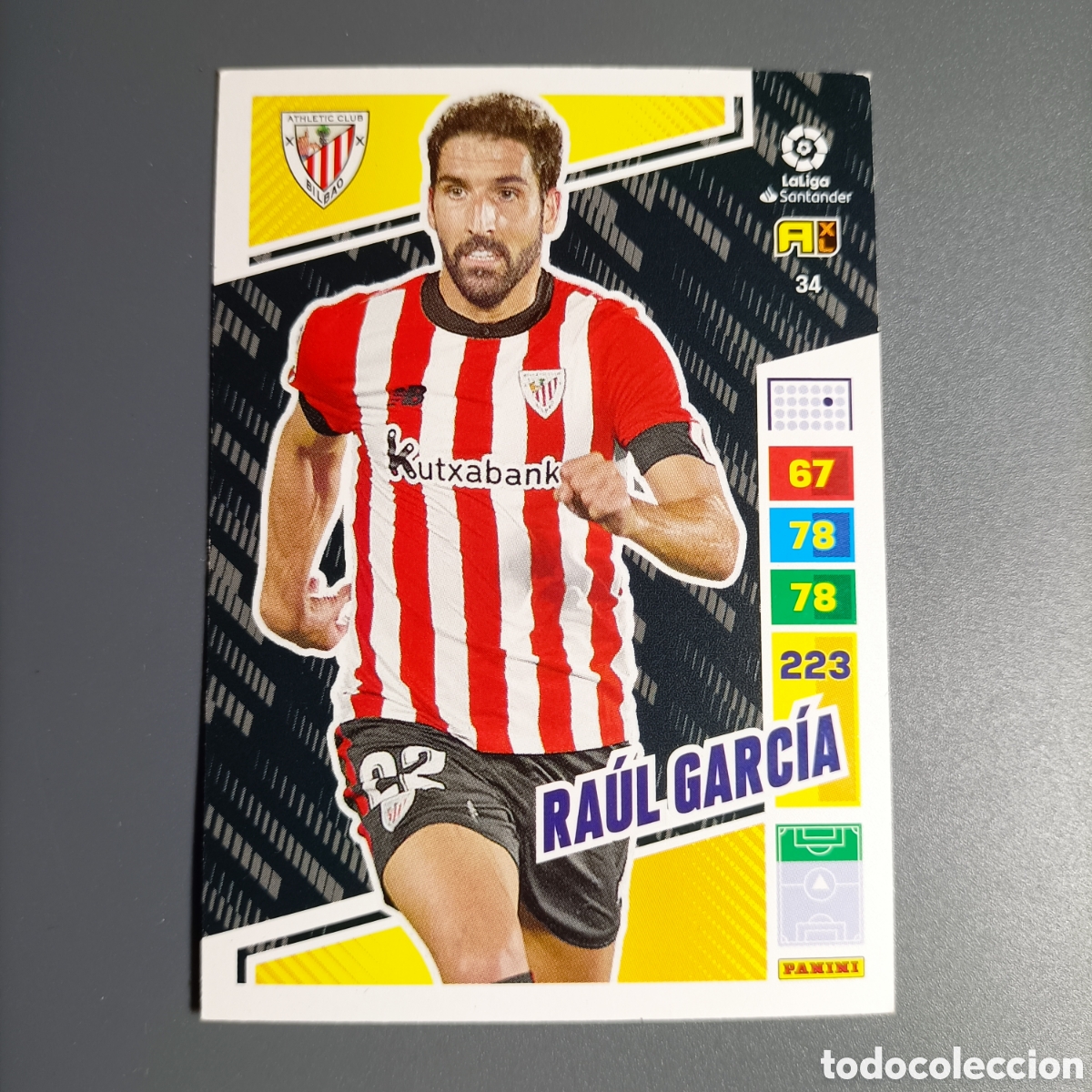 Cromos de f&uacute;tbol: ADRENALYN. LIGA 2022-2023 (ATHLETIC) №34 RA&Uacute;L GARC&Iacute;A