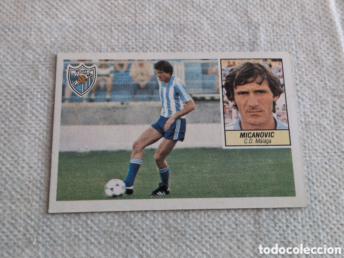 Fu&szlig;ball-Sticker: Fichaje 13 Micanovic (M&aacute;laga) Versi&oacute;n sin pintar liga 84-85 ESTE. Nunca pegado. Perfecto estado