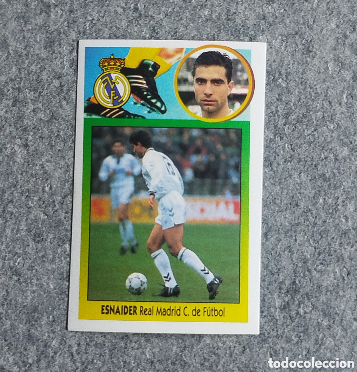 Cromos de f&uacute;tbol: ADHESIVO BAJA ESNAIDER REAL MADRID LIGA 93 94 1993 1994 ESTE SIN PEGAR NUNCA PEGADO CROMO