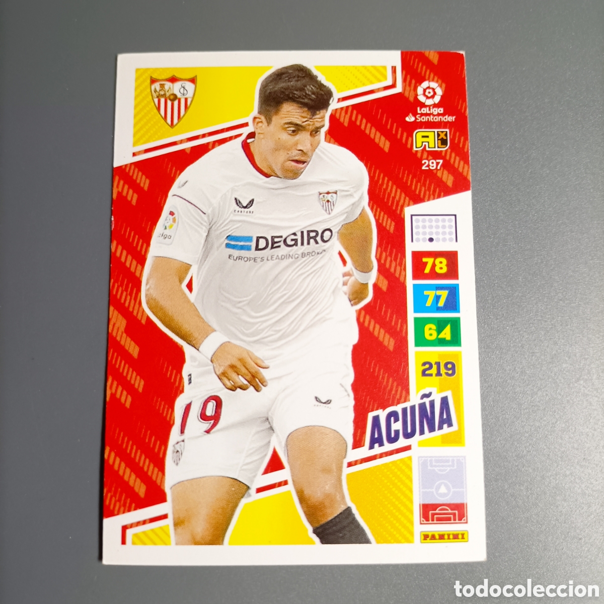 Cromos de f&uacute;tbol: ADRENALYN. LIGA 2022-2023 (SEVILLA) №297 ACU&Ntilde;A