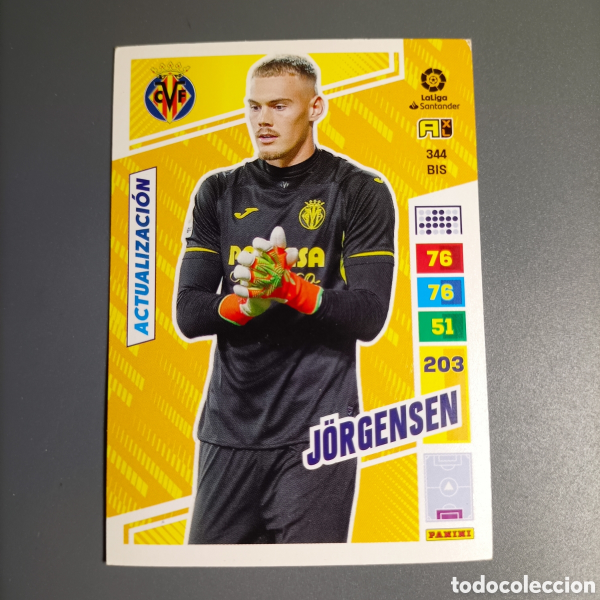 Cromos de f&uacute;tbol: ADRENALYN. LIGA 2022-2023 (VILLARREAL) №344 BIS. J&Ouml;RGENSEN / ACTUALIZACI&Oacute;N