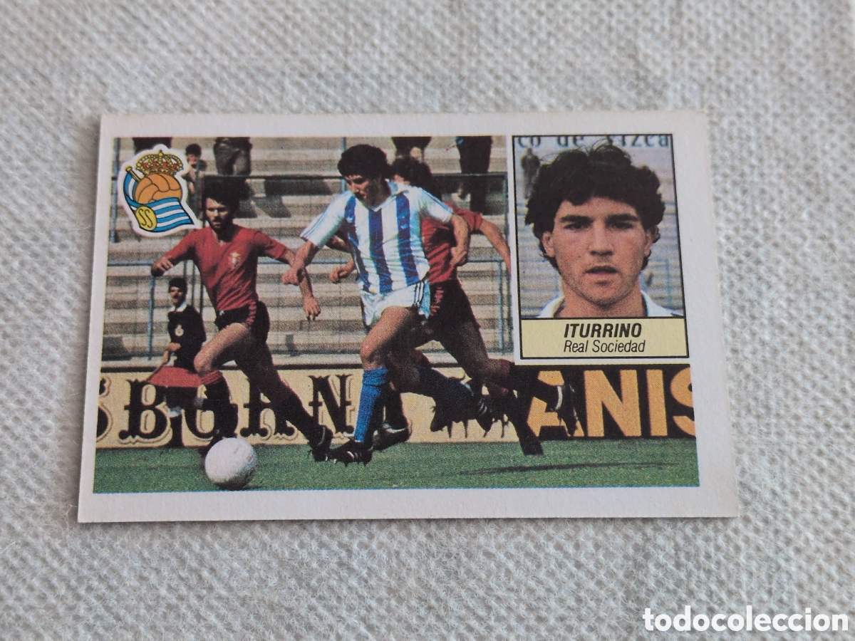 Figurine di Calcio: ITURRINO REAL SOCIEDAD FICHAJE N&ordm; 9 84-85 ESTE NUNCA PEGADO