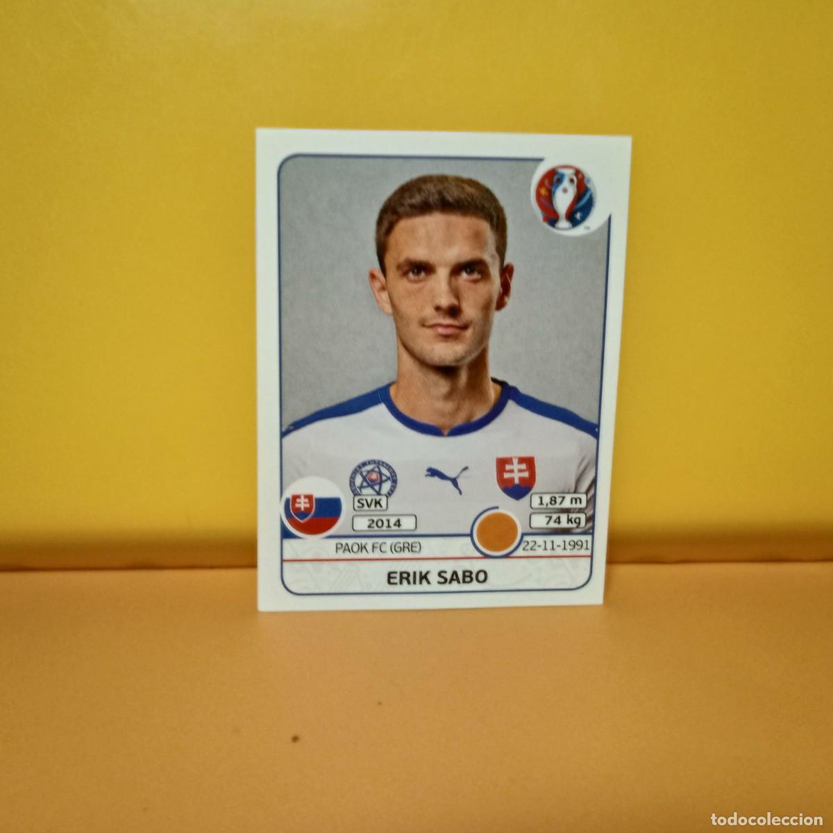 Cromos de f&uacute;tbol: PANINI EURO 2016 FRANCE; EUROCOPA FRANCIA: ESLOVAQUIA SABO 224