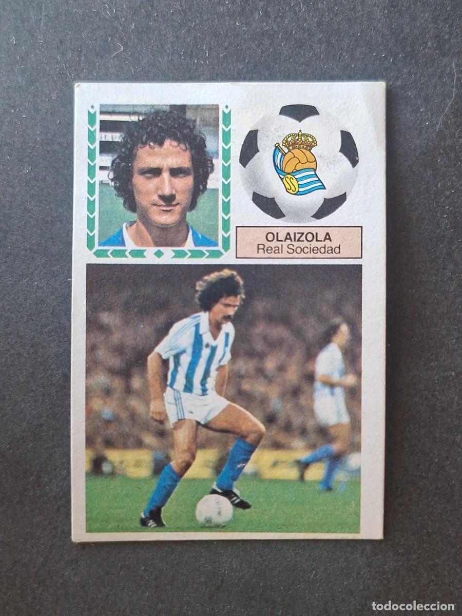Cromos de f&uacute;tbol: L5 OLAIZOLA REAL SOCIEDAD LIGA ESTE 1983 1984 83 84 DESPEGADO RECUPERADO