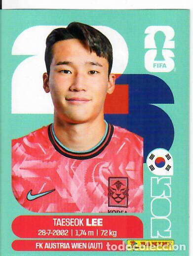 Cromos de Futebol: CROMO PANINI MUNDIAL WORLD CUP 2026 - KOR 8 - TAESEOK LEE - COREA