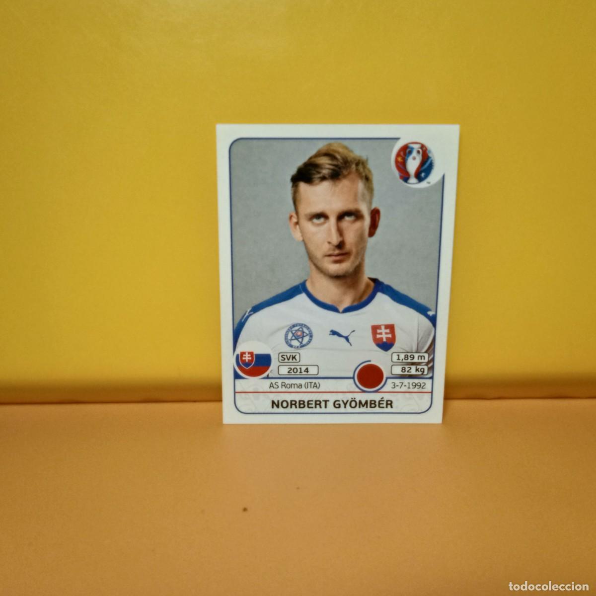 Cromos de Futebol: PANINI EURO 2016 FRANCE; EUROCOPA FRANCIA: ESLOVAQUIA GY&Ouml;MB&Euml;R 217