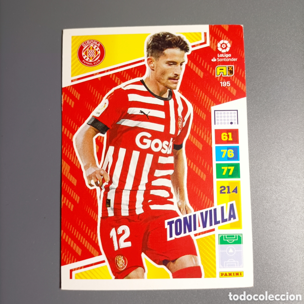 Cromos de f&uacute;tbol: ADRENALYN. LIGA 2022-2023 (GIRONA) №195 TONI VILLA