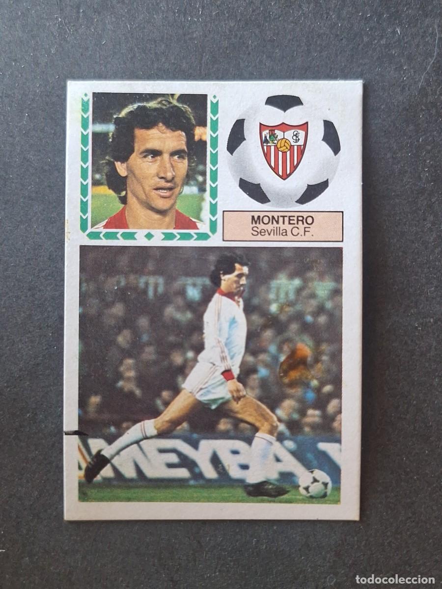 Cromos de f&uacute;tbol: L5 MONTERO SEVILLA C. F. LIGA ESTE 1983 1984 83 84 DESPEGADO RECUPERADO