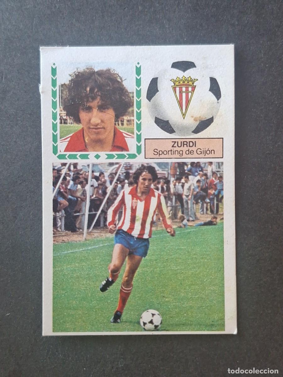 Cromos de f&uacute;tbol: L5 ZURDI SPORTING DE GIJON LIGA ESTE 1983 1984 83 84 DESPEGADO RECUPERADO