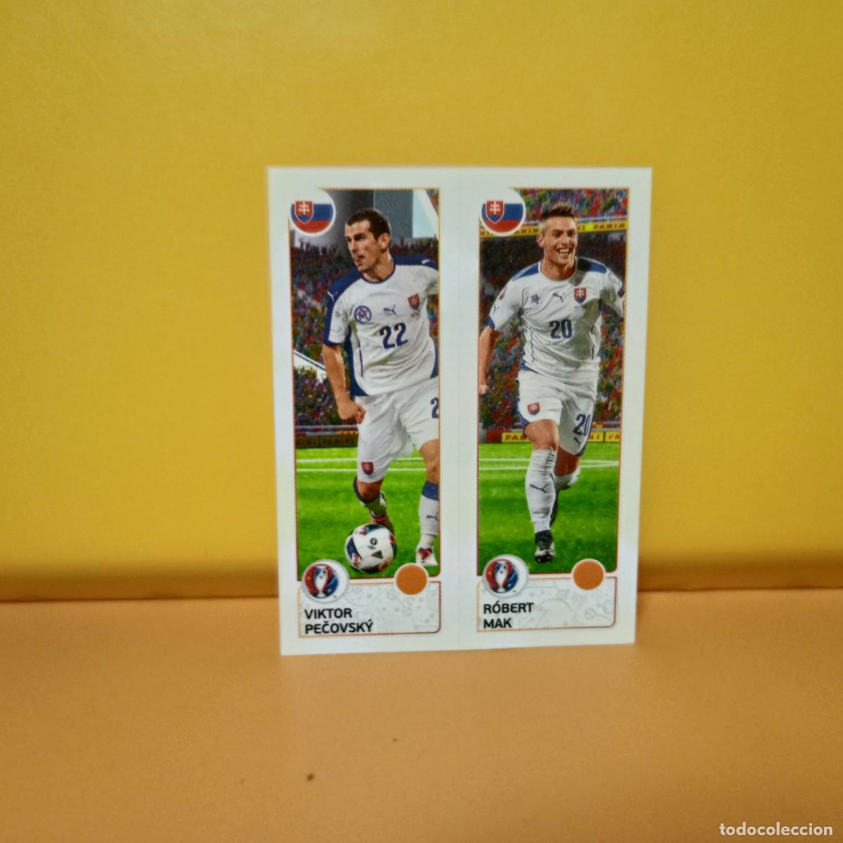 Cromos de f&uacute;tbol: PANINI EURO 2016 FRANCE; EUROCOPA FRANCIA: ESLOVAQUIA PECOVSKY/MAK 211 A/B