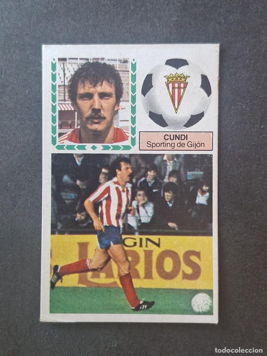 Cromos de f&uacute;tbol: L5 CUNDI SPORTING DE GIJON LIGA ESTE 1983 1984 83 84 DESPEGADO RECUPERADO