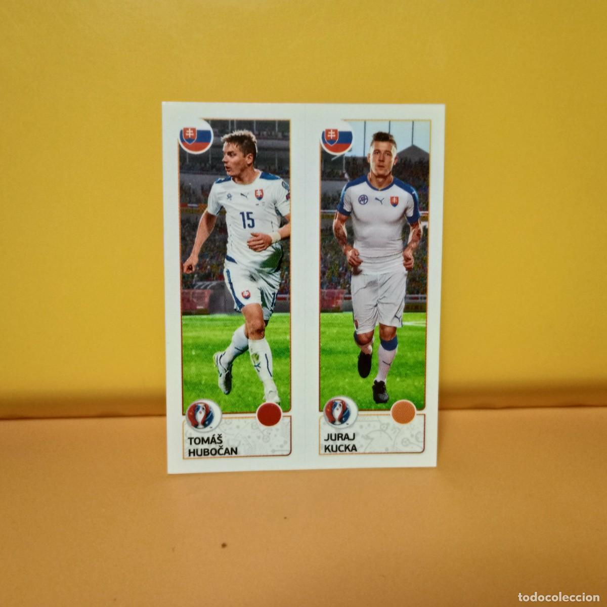 Cromos de f&uacute;tbol: PANINI EURO 2016 FRANCE; EUROCOPA FRANCIA: ESLOVAQUIA HUBOCAN/JURAJ 210 A/B