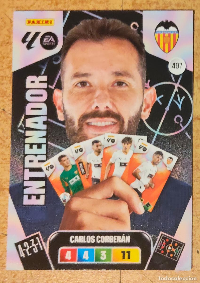 Cromos de f&uacute;tbol: ADRENALYN XL 2025 2026 25 26 PANINI ENTRENADOR 497 CARLOS CORBERAN VALENCIA ACTUALIZACI&Oacute;N COLECCI&Oacute;N