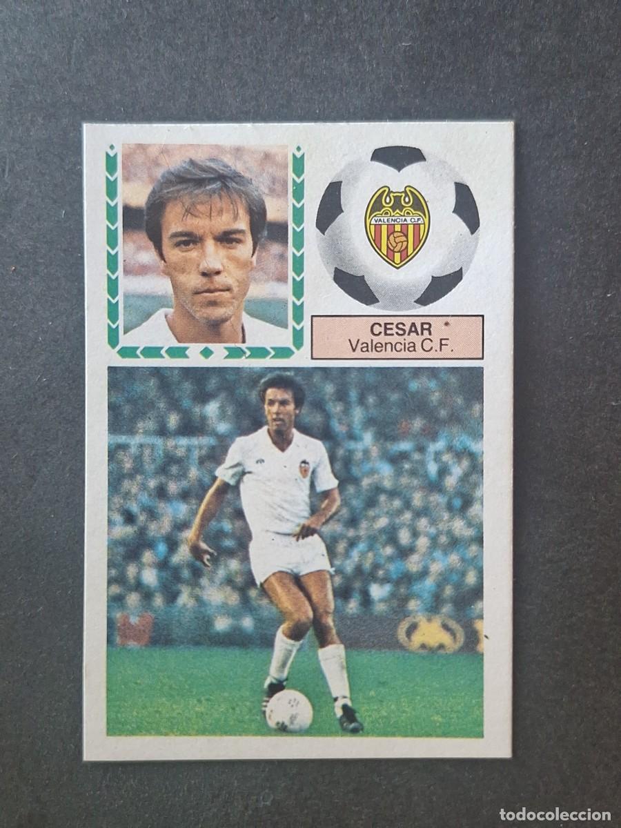Cromos de f&uacute;tbol: L5 CESAR VALENCIA C. F. LIGA ESTE 1983 1984 83 84 DESPEGADO RECUPERADO