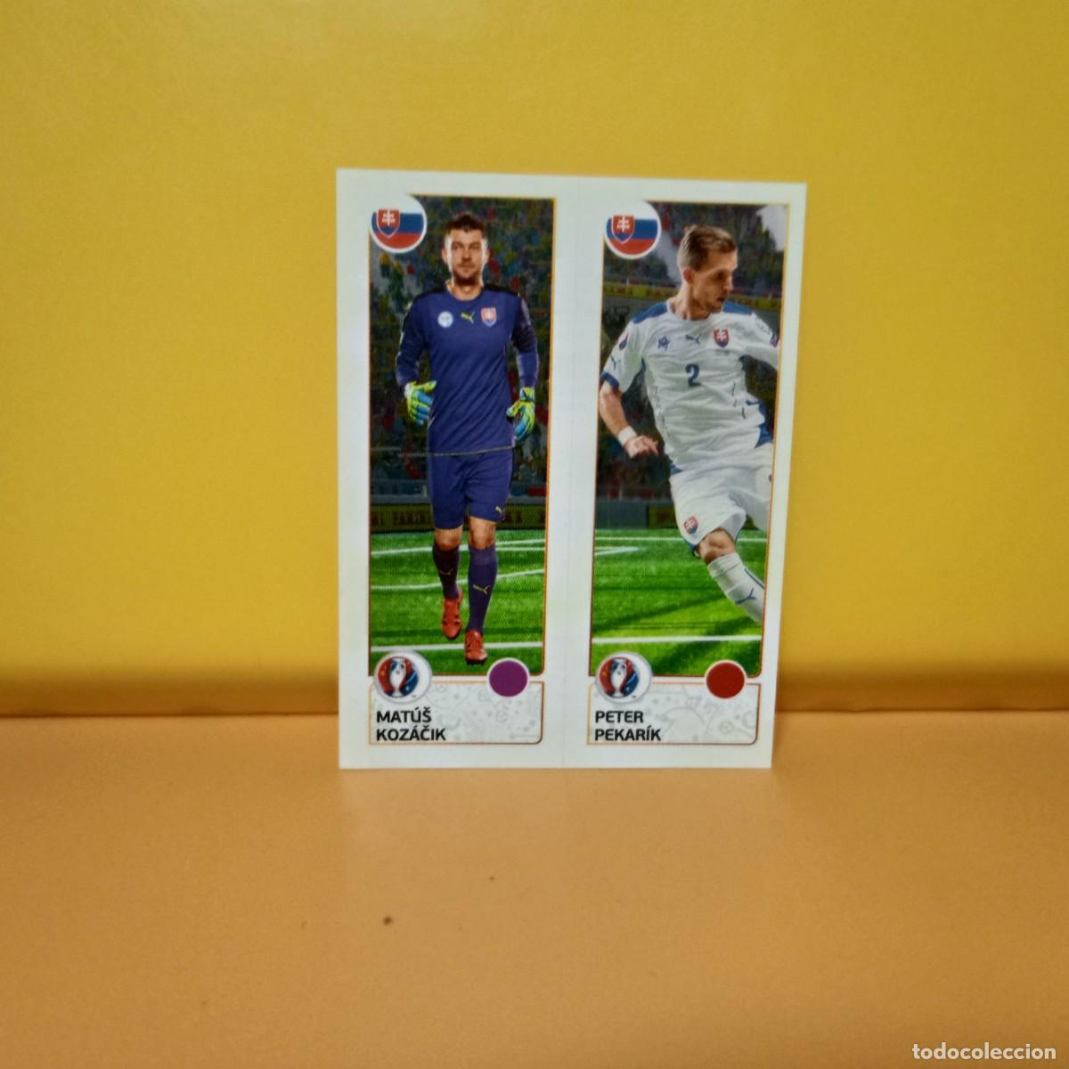 Cromos de f&uacute;tbol: PANINI EURO 2016 FRANCE; EUROCOPA FRANCIA: ESLOVAQUIA KOZACIK/PEKARIK 208 A/B