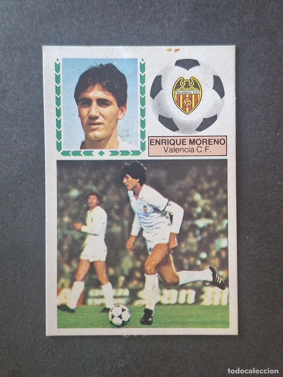 Cromos de f&uacute;tbol: L5 ENRIQUE MORENO VALENCIA C. F. LIGA ESTE 1983 1984 83 84 DESPEGADO RECUPERADO