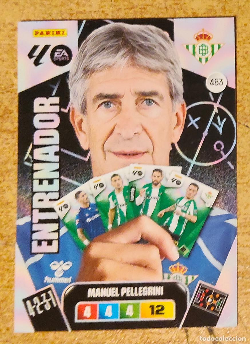 Cromos de f&uacute;tbol: CROMO CARD ADRENALYN 2025 2026 LIGA 25 26 ENTRENADOR 483 MANUEL PELLEGRINI BETIS