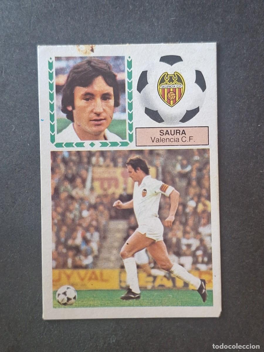 Cromos de f&uacute;tbol: L5 SAURA VALENCIA C. F. LIGA ESTE 1983 1984 83 84 DESPEGADO RECUPERADO