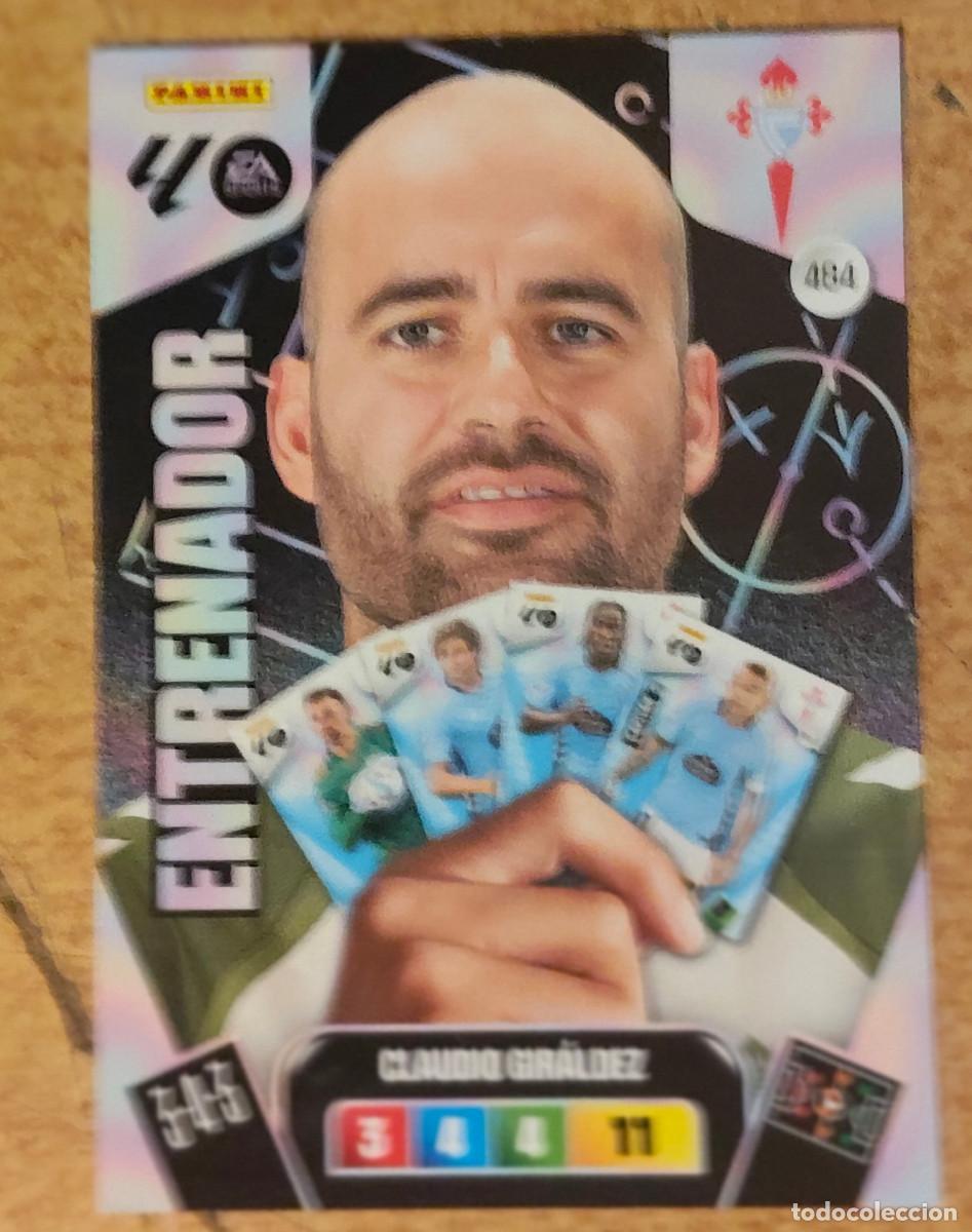 Cromos de f&uacute;tbol: Claudio Giraldez entrenador n&uacute;mero 484 del Celta cromo adrenalyn XL 25-26 2025-2026