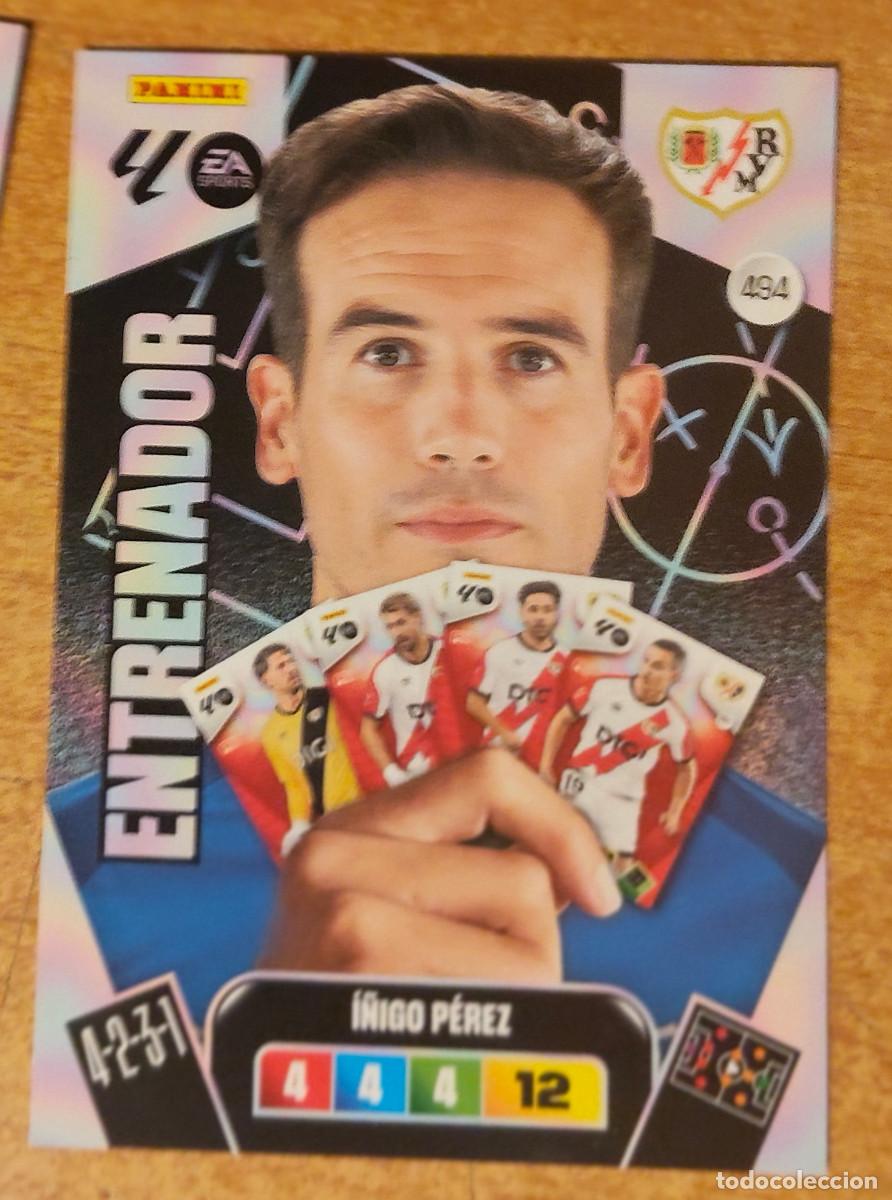 Cromos de f&uacute;tbol: CROMO FUTBOL NUMERO 494 I&Ntilde;IGO PEREZ RAYO VALLECANO PLUS ENTRENADOR ADRENALYN XL 2025 2026 PANINI