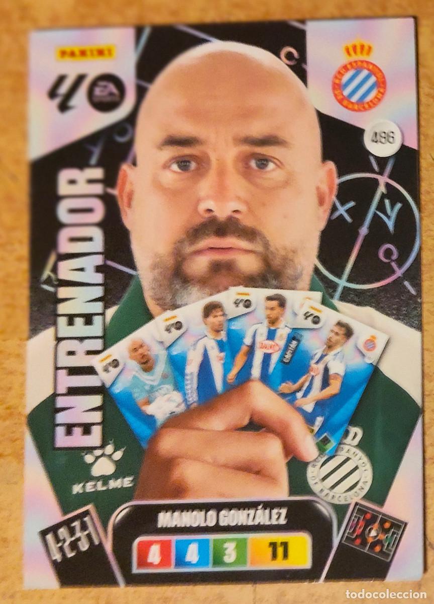 Cromos de f&uacute;tbol: 486 MANOLO GONZ&Aacute;LEZ (ENTRENADOR) - ESPANYOL - ADRENALYN XL 2025-26 - 25/26 (NUEVO)