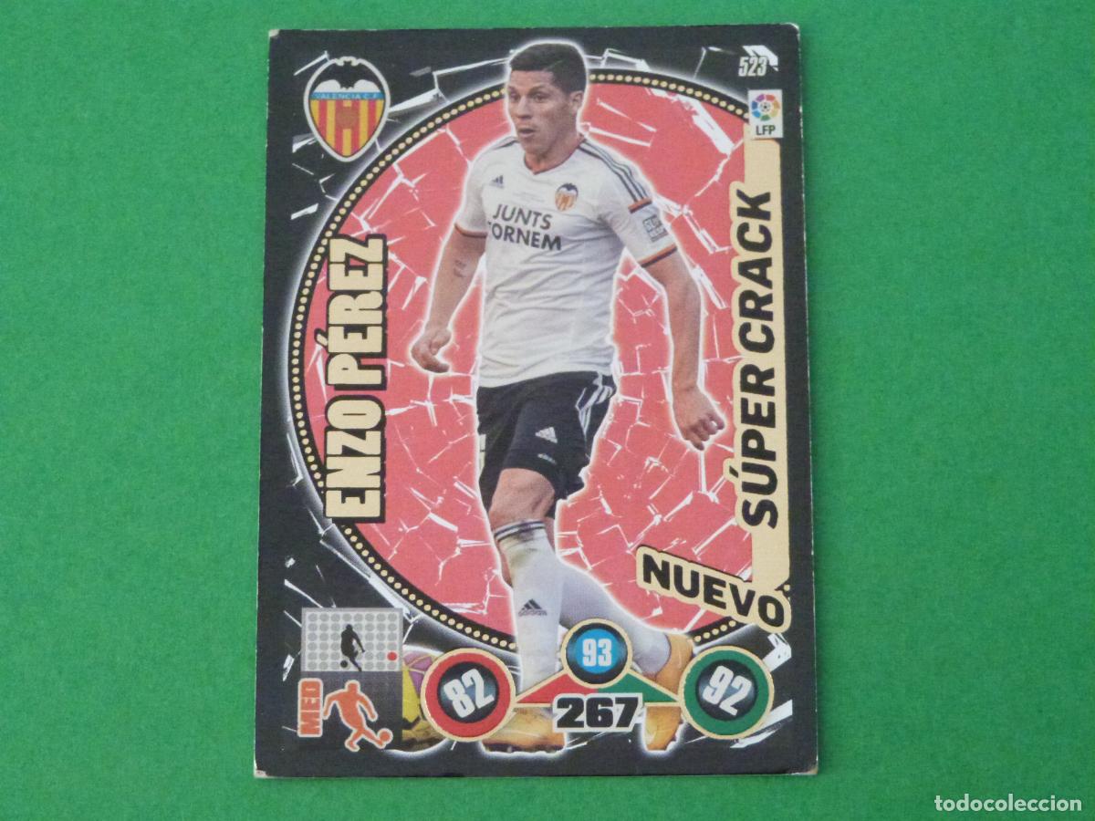 Cromos de f&uacute;tbol: TRADING CARD FUTBOL ENZO PEREZ VALENCIA C.F. N&ordm; 523 LIGA ADRENALYN XL 2014-2015/14-15 PANINI