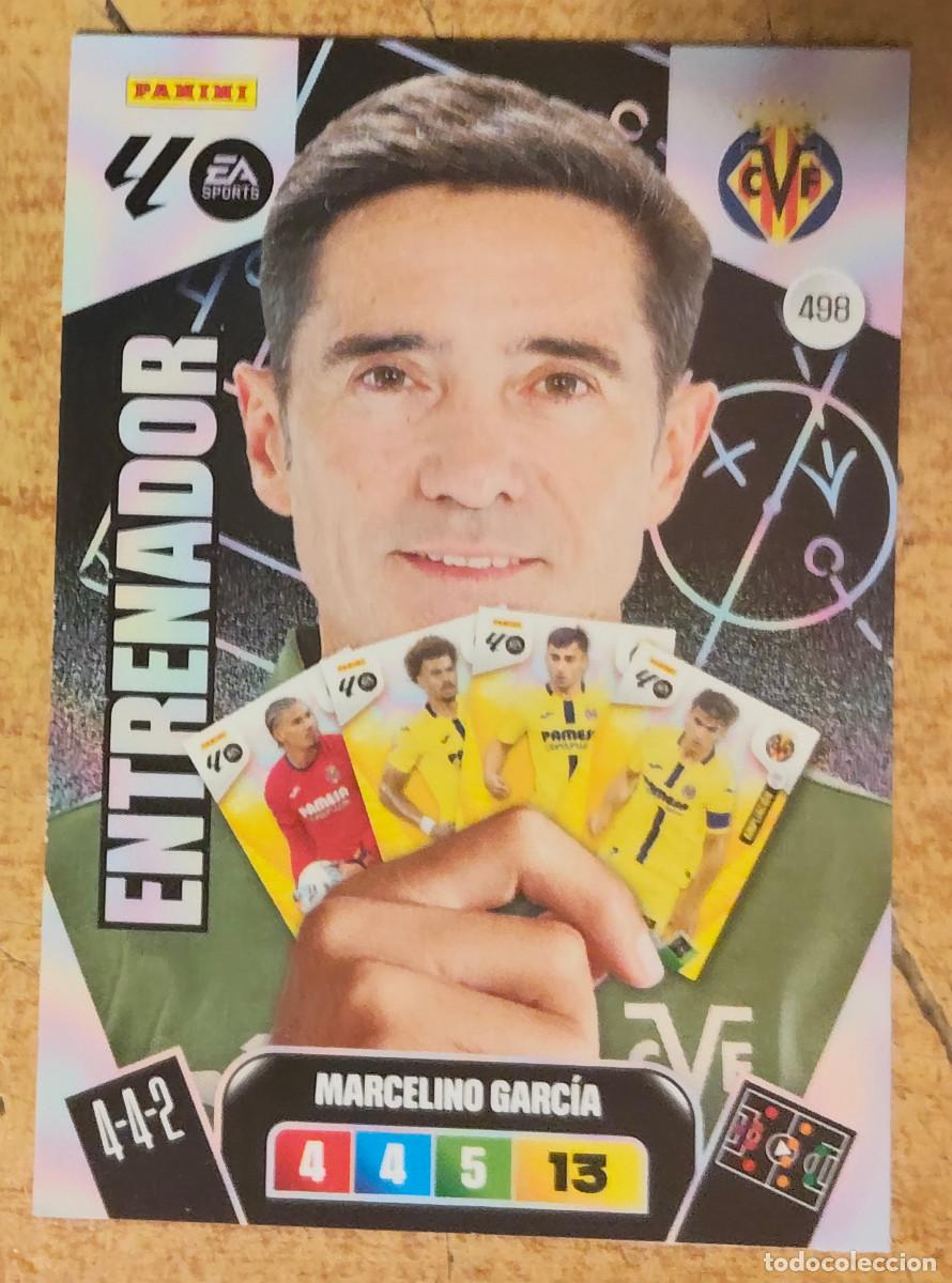 Cromos de f&uacute;tbol: CARD ADENALYN XL TEMPORADA 25/26: ENTRENADOR VILLARREAL MARCELINO GARC&Iacute;A, N&deg; 498
