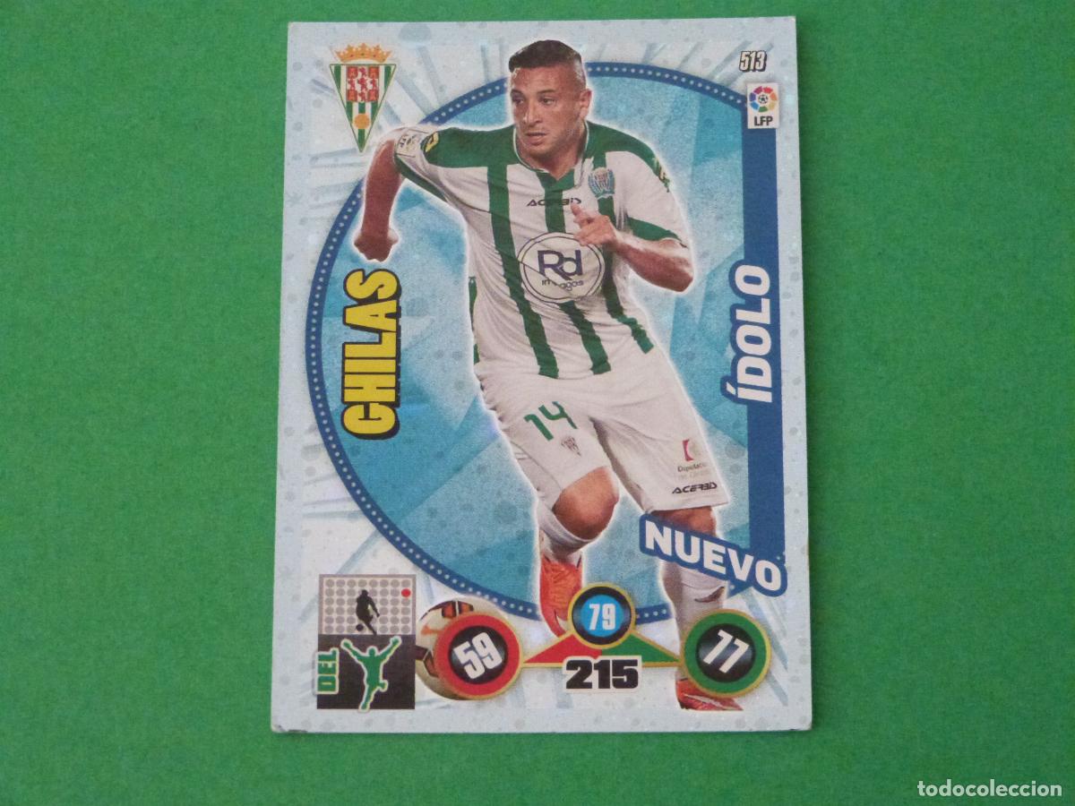 Cromos de f&uacute;tbol: TRADING CARD FUTBOL CHILAS CORDOBA C.F. N&ordm; 513 LIGA ADRENALYN XL 2014-2015/14-15