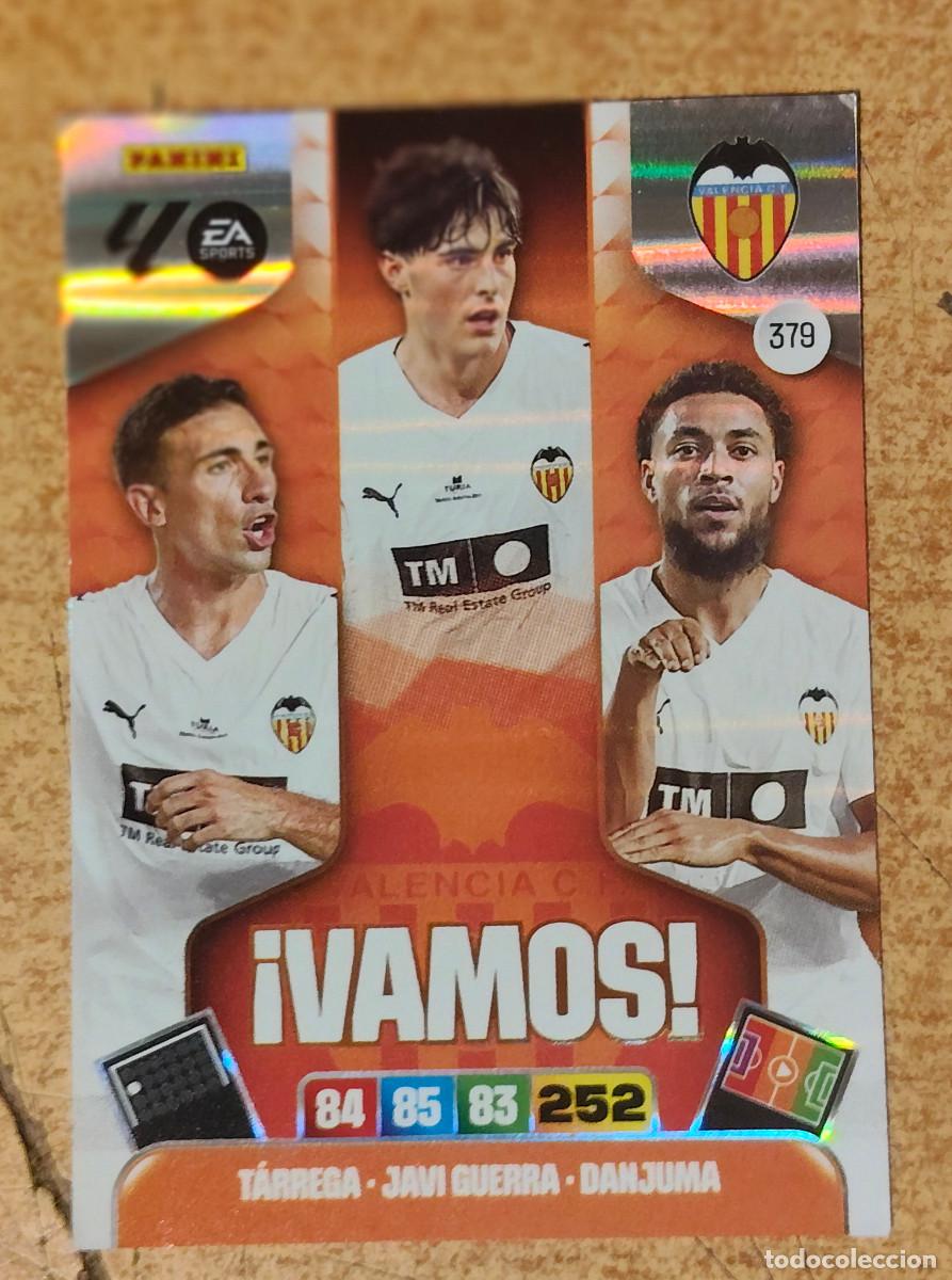 Cromos de f&uacute;tbol: 379 - VAMOS, VALENCIA ADRENALYN 2025 2026